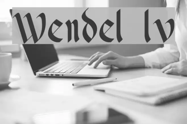 Wendel lv1 Font examples