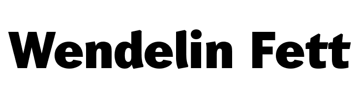 Wendelin-Fett Font