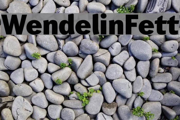 Wendelin-Fett Font examples