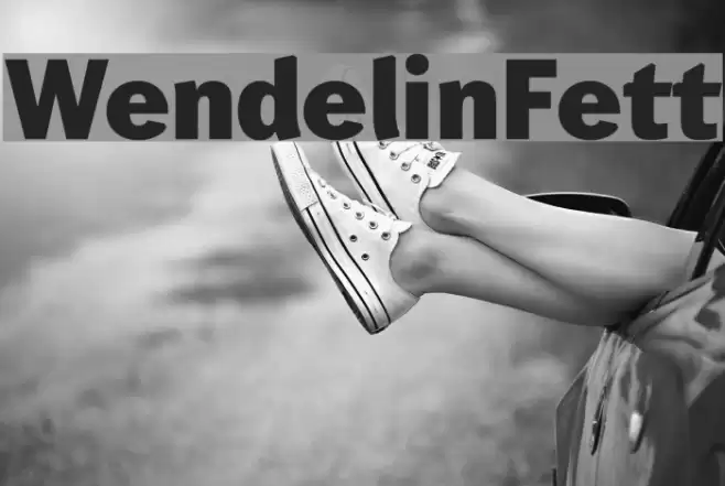 Wendelin-Fett Schriftart examples