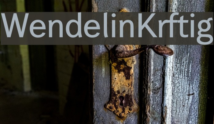 Wendelin-Krftig フォント examples