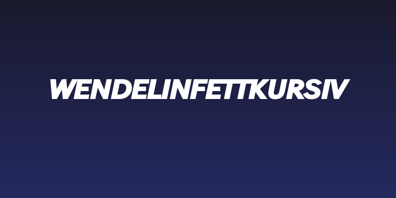 WendelinFettKursiv Social Header