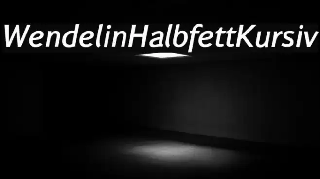 WendelinHalbfettKursiv  examples