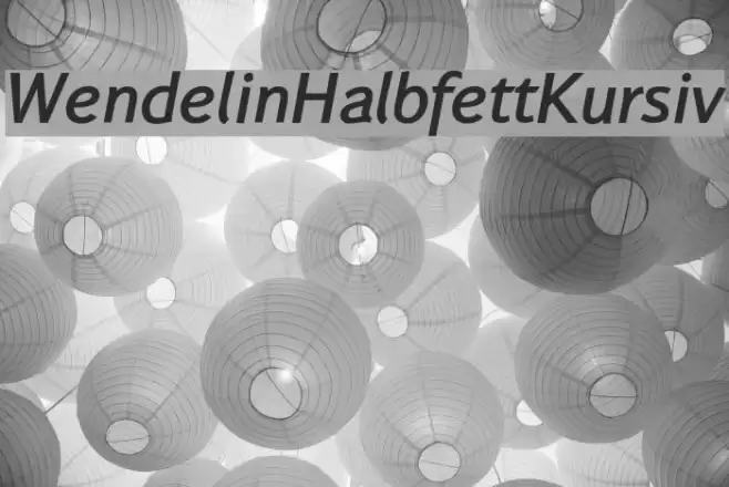 WendelinHalbfettKursiv  examples