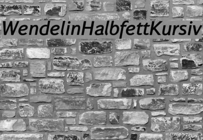 WendelinHalbfettKursiv  examples