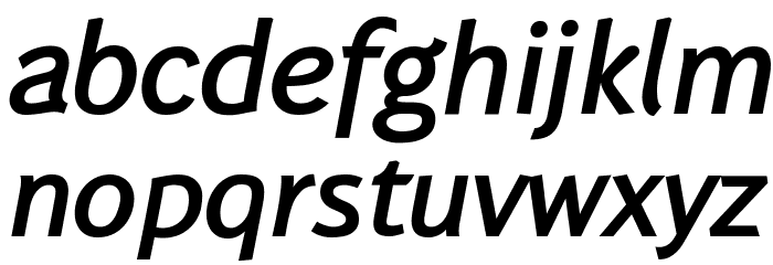 WendelinHalbfettKursiv フォント 小文字