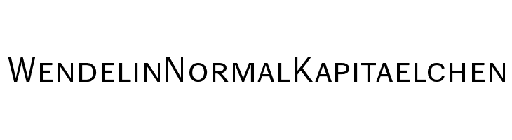 WendelinNormalKapitaelchen Font