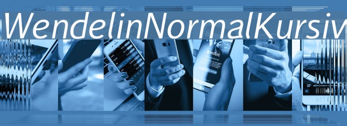 WendelinNormalKursiv Font examples