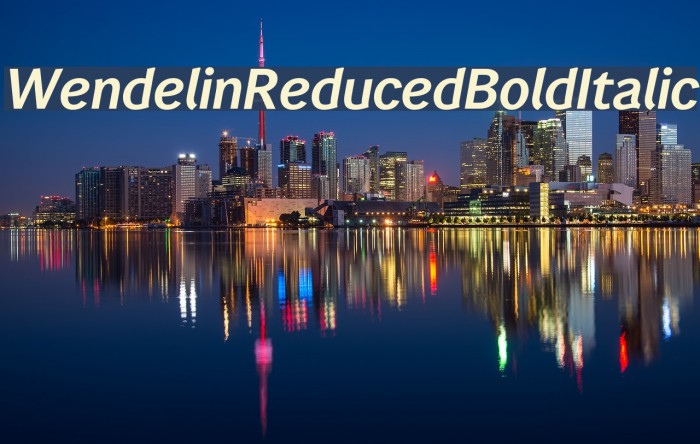 WendelinReduced-BoldItalic Example 3