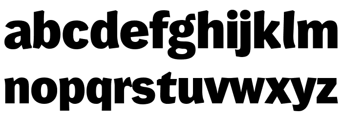 WendelinReduced-Fett Font LOWERCASE