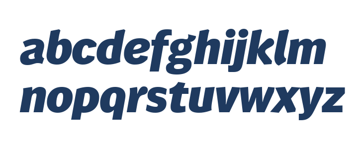 WendelinReduced-FettKursiv Lowercase