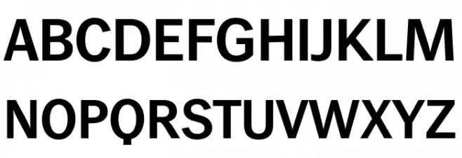 WendelinReduced-Halbfett フォント 大文字