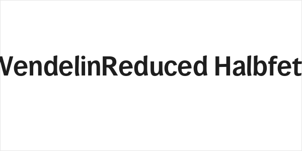 WendelinReduced-Halbfett Logo