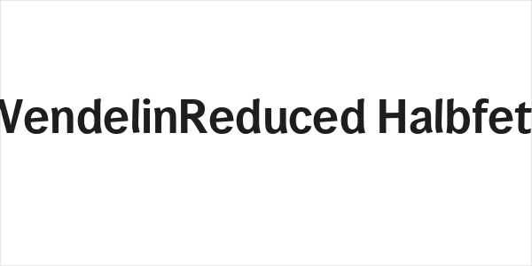 WendelinReduced-Halbfett Logo