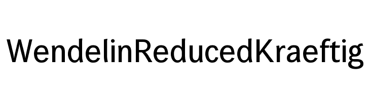 WendelinReduced-Kraeftig font caratteri gratis