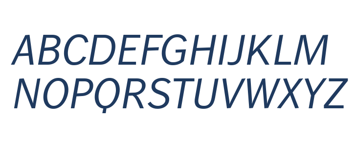 WendelinReduced-Kursiv Uppercase