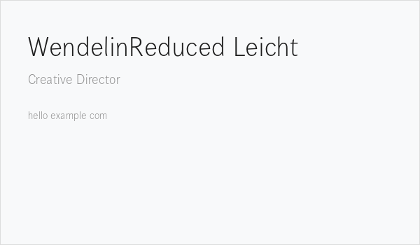 WendelinReduced-Leicht Business Card