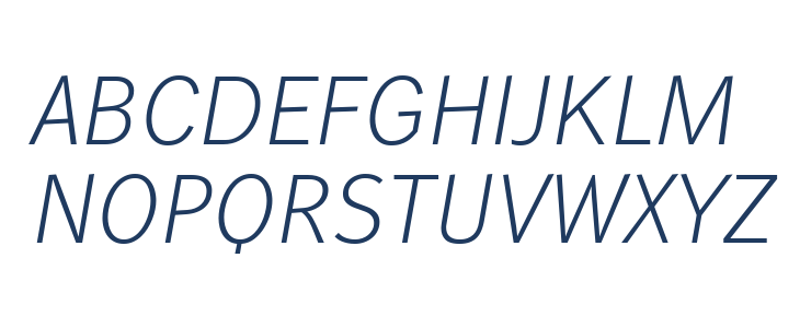 WendelinReduced-LeichtKursiv Uppercase