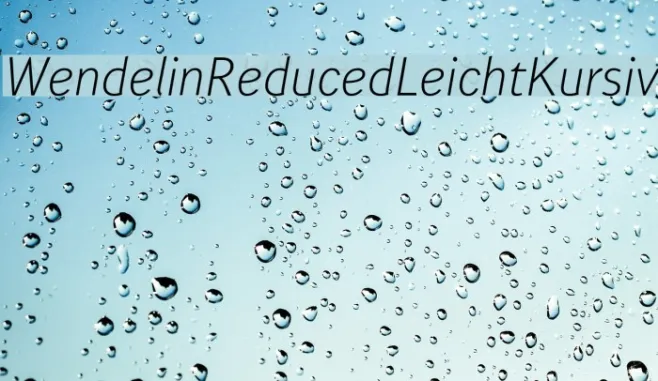 WendelinReduced-LeichtKursiv Example 2