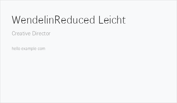 WendelinReduced-Leicht Business Card