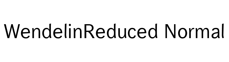 WendelinReduced-Normal Font