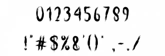 Wendigo Font OTHER CHARS