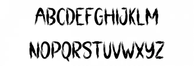 Wendigo Font UPPERCASE