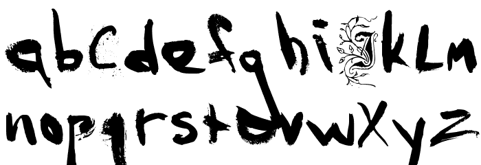 Wendus Font LOWERCASE