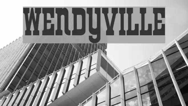 Wendyville Font examples