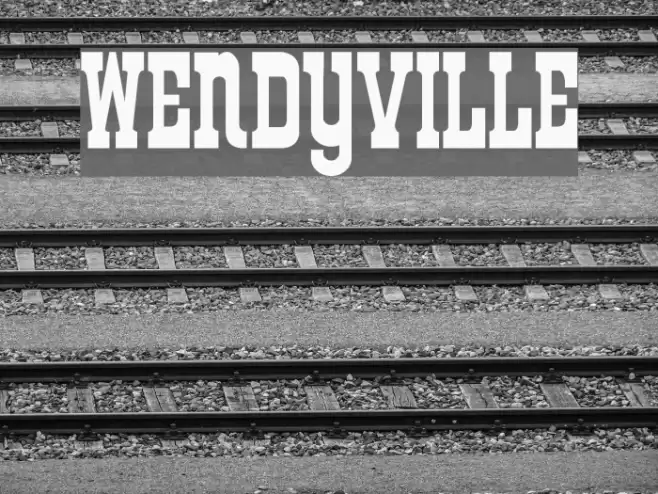 Wendyville Font examples