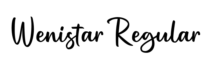 Wenistar Regular  Frei Schriftart Herunterladen