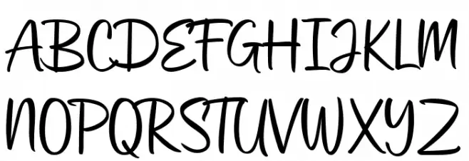 Wenistar Regular Schriftart Groß