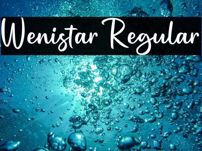 Wenistar Regular Example 1