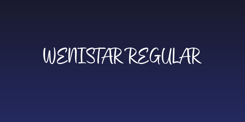Wenistar Regular Social Header