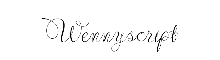 Wennyscript  Frei Schriftart Herunterladen