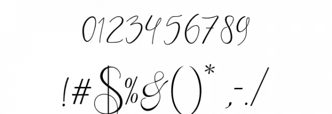 Wennyscript Font OTHER CHARS