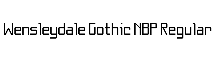 Wensleydale Gothic NBP Regular  font caratteri gratis