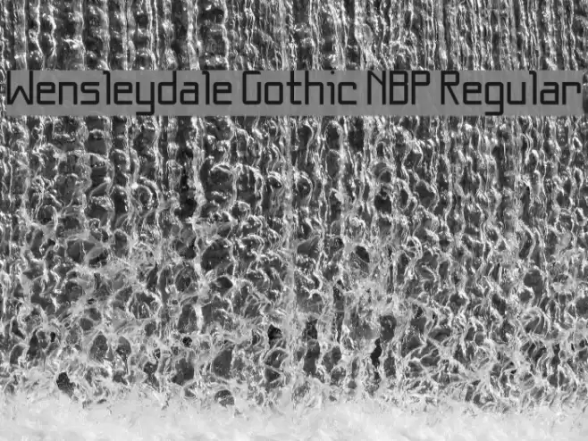 Wensleydale Gothic NBP Regular Font examples