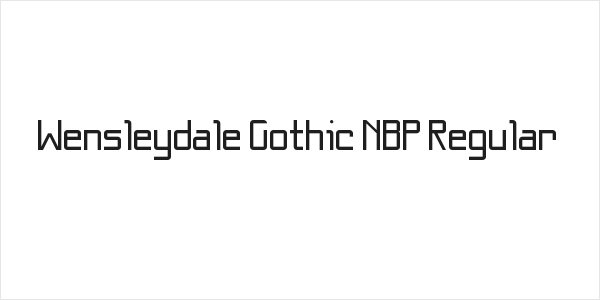 Wensleydale Gothic NBP Regular Logo
