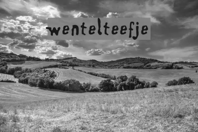 Wentelteefje Font examples