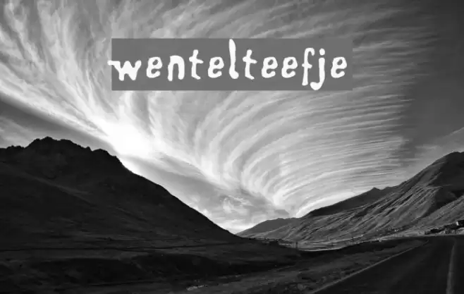 Wentelteefje Font examples