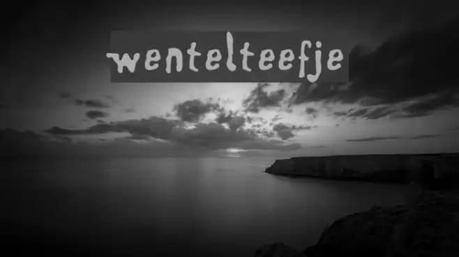 Wentelteefje Font examples