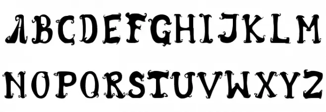 Wentira font Fonte MAIÚSCULAS