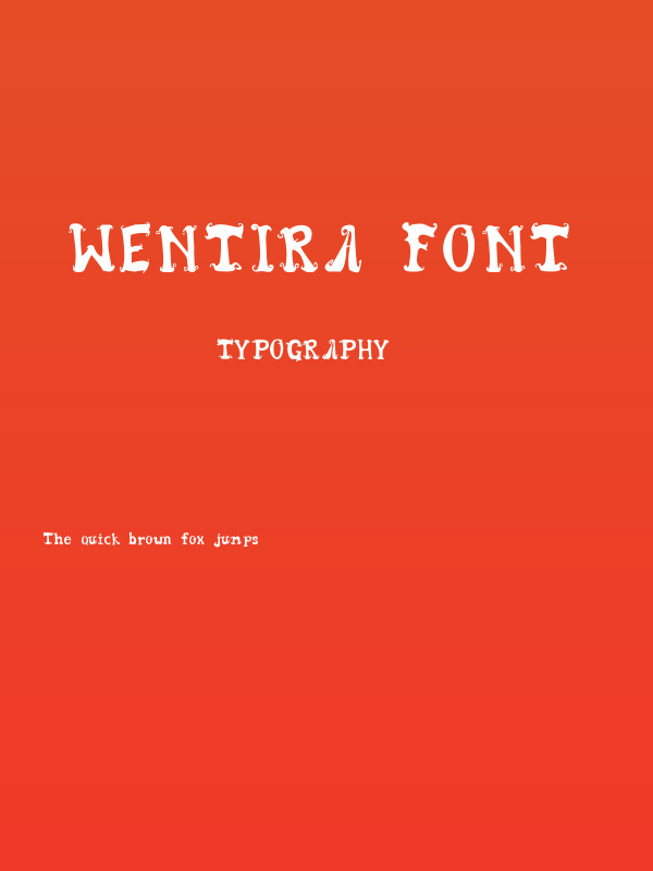 Wentira font Poster