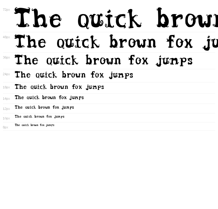 Wentira font Waterfall