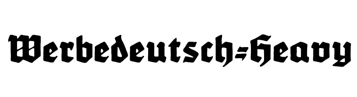 Werbedeutsch-Heavy  नि: शुल्क फ़ॉन्ट्स डाउनलोड