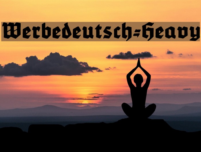Werbedeutsch-Heavy Font examples