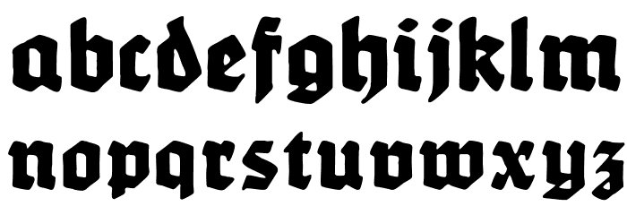 Werbedeutsch-Heavy Font LOWERCASE