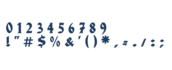 WerbedeutschUNZ1L Heavy Italic Other Characters