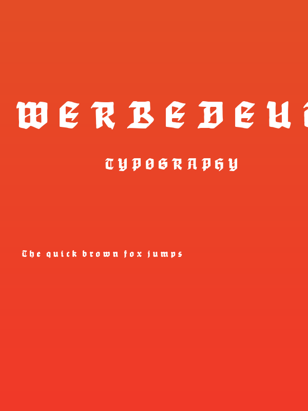 WerbedeutschUNZ1L Heavy Italic Poster